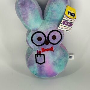 Multicolor Plush Bunny peeps, plush, stuffie Toy 9”